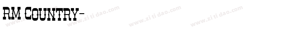 RM Country字体转换
